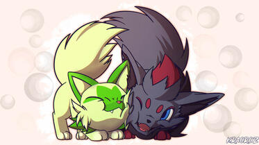 Sprigatito and Zorua